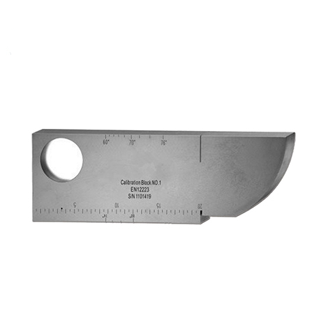ultrasonic flaw detector calibration block